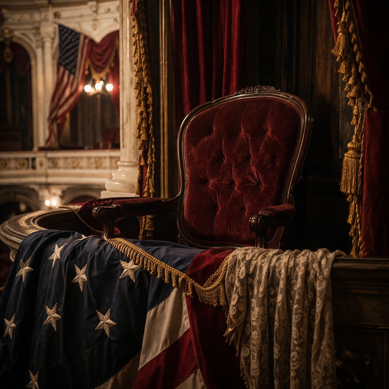 Historical illustration related to Assassination of Abraham Lincoln.