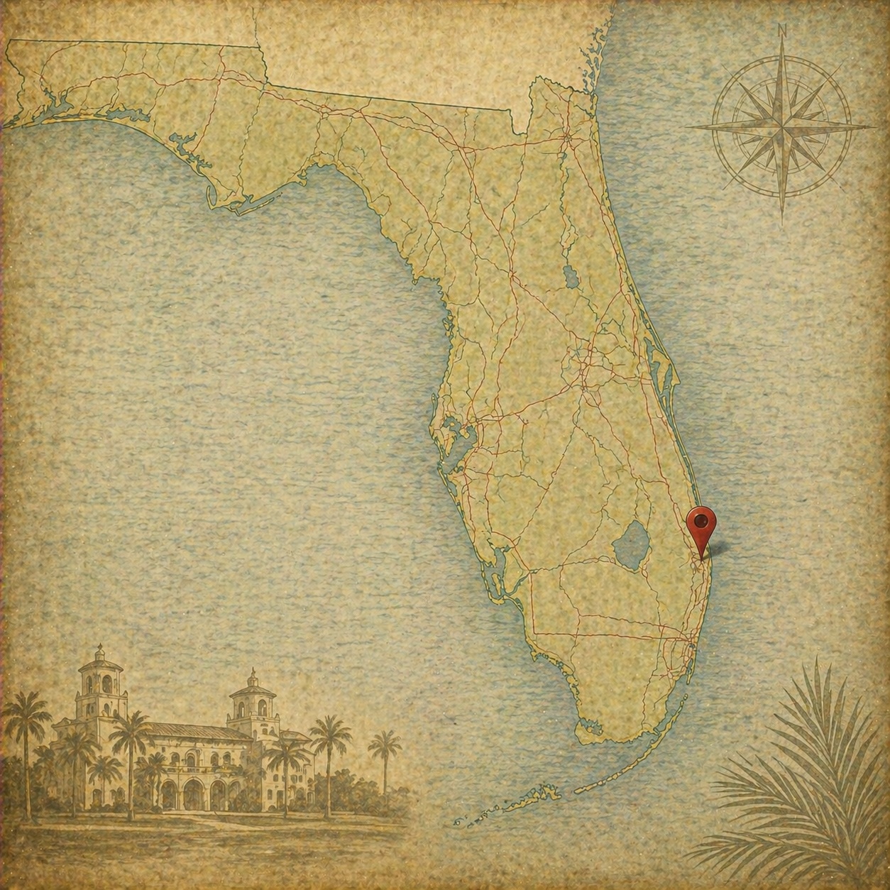 Map of West Palm Beach