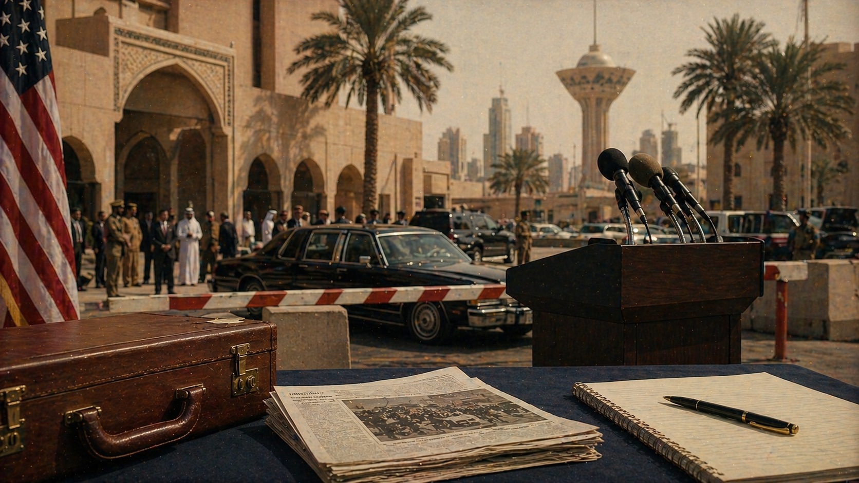 Historical illustration related to Plot Against George H. W. Bush.