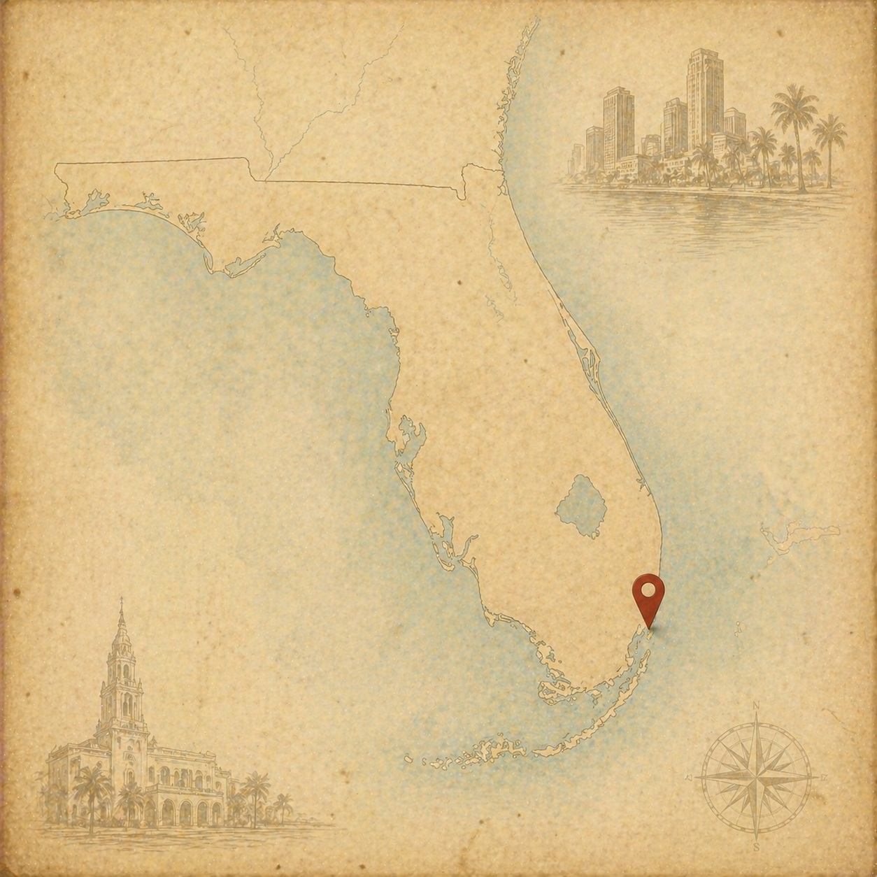 Map of Palm Beach
