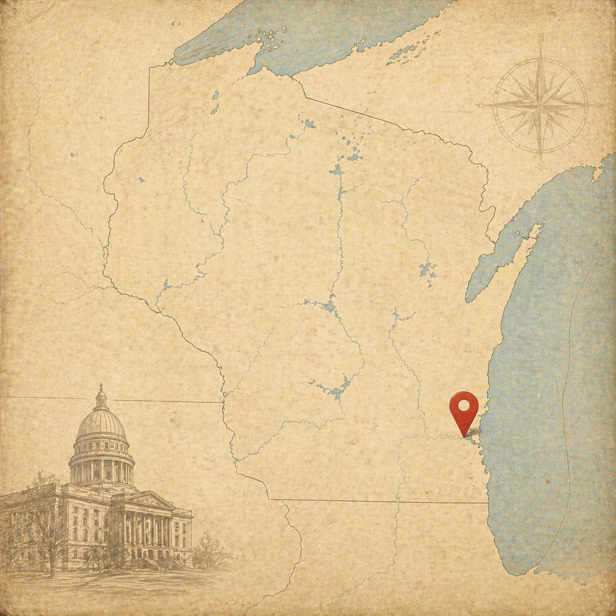 Map of Milwaukee