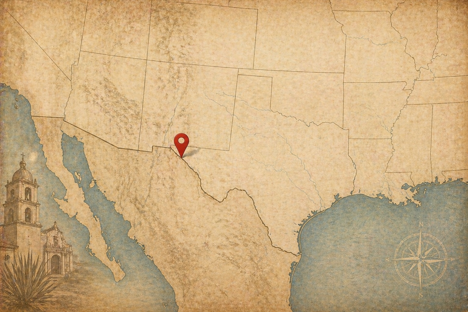 Map of El Paso