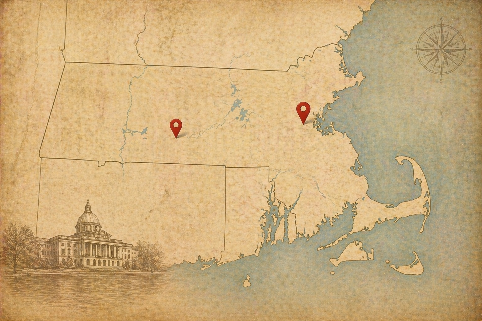 Map of Boston/Worcester